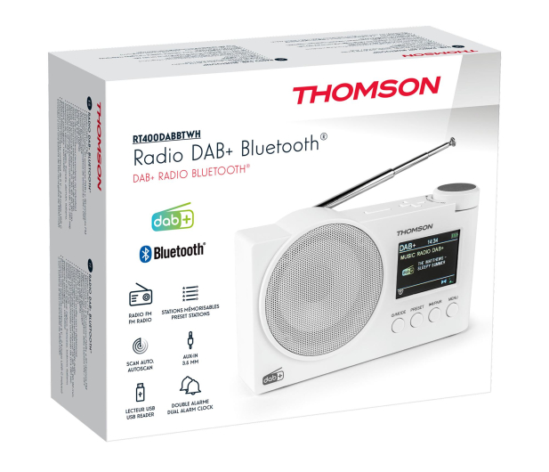 Thomson Radio DAB+ Bluetooth białe - 1501901 - zdjęcie 4